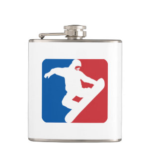 Snowboarding All Star Hip Flask
