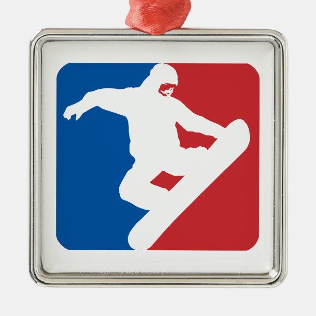 Snowboarding All Star Metal Ornament (Front)
