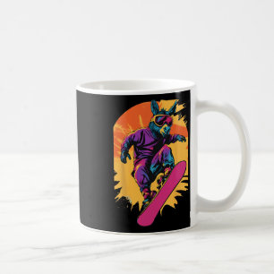 Snowboarding Animals- Donkey On A Snowboard Snowbo Coffee Mug