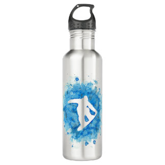 Snowboarding art 710 ml water bottle