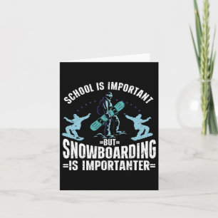 Snowboarding Art Men Snowboard Winter Cool Snowboa Card