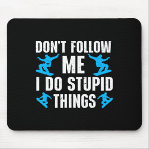 Snowboarding Art Men Snowboard Winter Cool Snowboa Mouse Pad