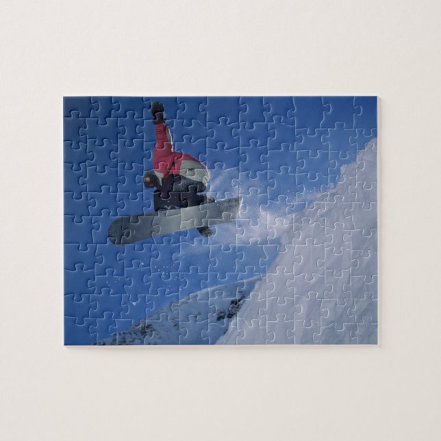 Snowboarding at Snowbird Resort, Utah (MR) Jigsaw Puzzle (Horizontal)