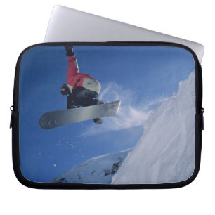 Snowboarding at Snowbird Resort, Utah (MR) Laptop Sleeve