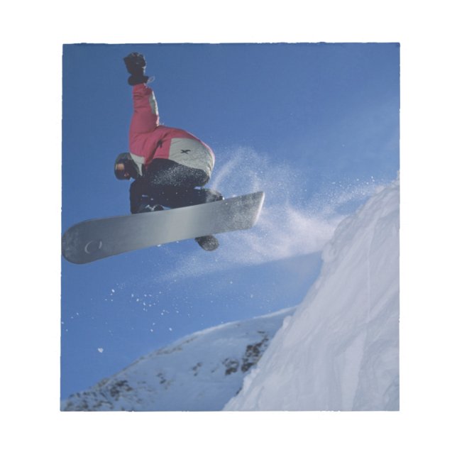 Snowboarding at Snowbird Resort, Utah (MR) Notepad (Front)