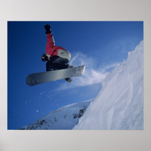 Snowboarding at Snowbird Resort, Utah (MR) Poster