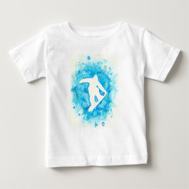 Snowboarding baby T-shirt (Front)