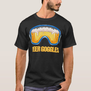 Snowboarding Beer Goggles Ski Mountain  T-Shirt