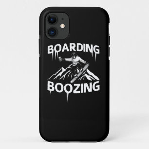 Snowboarding Boozing iPhone 11 Case