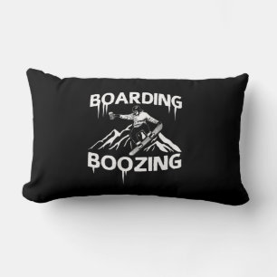 Snowboarding Boozing Lumbar Cushion