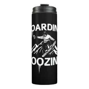 Snowboarding Boozing Thermal Tumbler