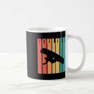 Snowboarding Boulder Colorado 70s Silhouette Gift Coffee Mug