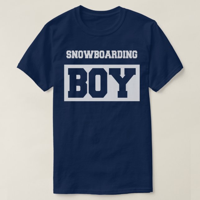 Snowboarding Boy Snowboarding Snowboarder  T-Shirt (Design Front)