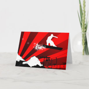 snowboarding. card