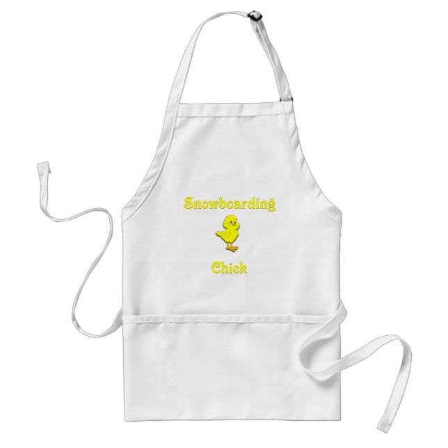 Snowboarding  Chick Standard Apron (Front)