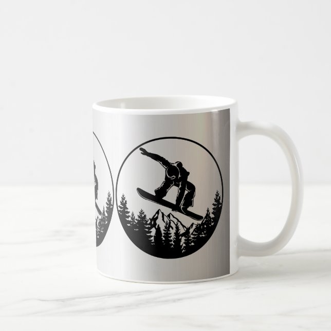 Snowboarding Coffee Mug (Right)