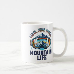 Snowboarding Cool Snowboarder Skiing Downhill Free Coffee Mug
