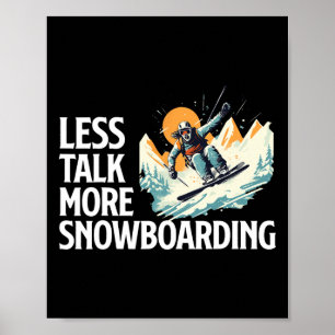 Snowboarding Costume Snow Fan Snowboarding Ski Mou Poster