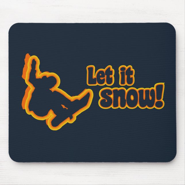 Snowboarding custom mousepad (Front)