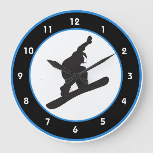 Snowboarding Design Wall Clock