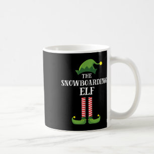 Snowboarding Elf Matching Family Group Christmas P Coffee Mug