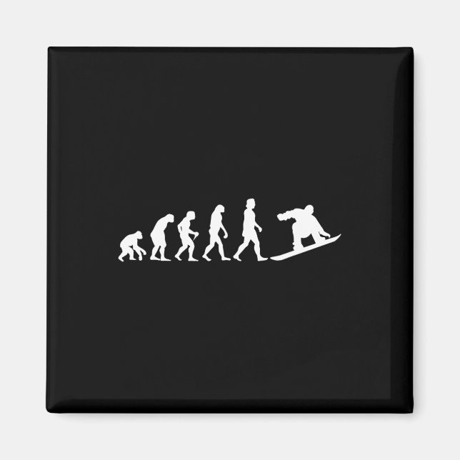 Snowboarding Evolution Freestyle Alpine Snowboard  Magnet (Front)