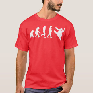 Snowboarding Evolution Funny Snow Boarding Epert W T-Shirt
