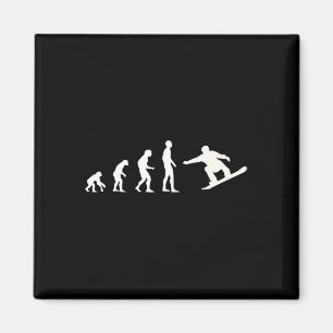Snowboarding Evolution Winter Snowboarding Sport S Magnet