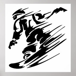 Snowboarding Extreme Sport Poster
