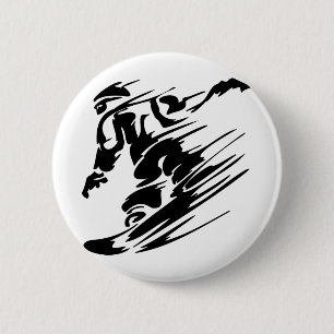 Snowboarding Extreme Sports 6 Cm Round Badge