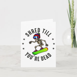 Snowboarding For Men Women Boys Snowboarder Snowbo Card