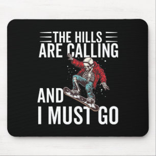 Snowboarding For Men Women Boys Snowboarder Snowbo Mouse Pad