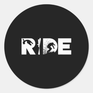 Snowboarding Funny Snowboard Snowboarder Classic Round Sticker