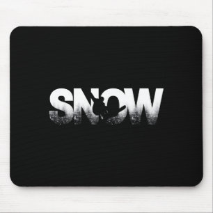 Snowboarding Funny Snowboard Snowboarder Ride Wint Mouse Pad