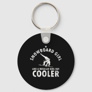 Snowboarding Gift For Girl Snowboarder Wintersport Key Ring