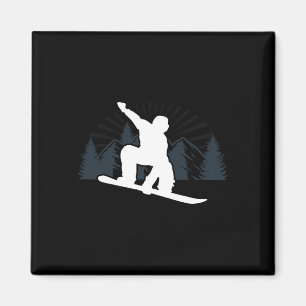 Snowboarding Gifts For Men Kids Boys Cool Snowboar Magnet