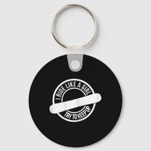 Snowboarding Girl Wintersport Downhill - Funny Sno Key Ring