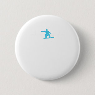 Snowboarding Heartbeat Cool Winter Sports Gift 6 Cm Round Badge