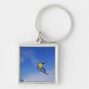 Snowboarding in Grizzly Gulch, Little Cottonwood Key Ring
