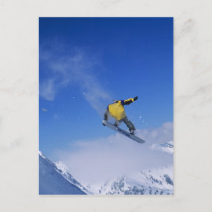 Snowboarding in Grizzly Gulch, Little Cottonwood Postcard