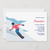 Snowboarding Invitations