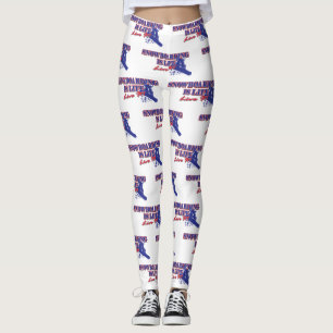 Snowboarding is Life Live It Leggings