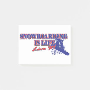Snowboarding-is-Life-Live-It Post-it Notes