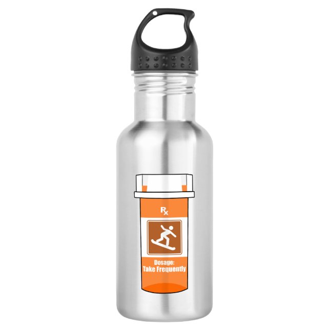Snowboarding Is My Drug 532 Ml Water Bottle (Front)