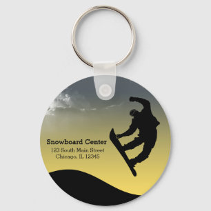 Snowboarding Key Ring