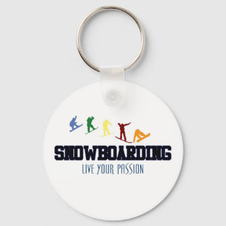 SNOWBOARDING-LIVE YOUR PASSION KEY RING