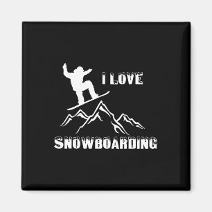 Snowboarding Love Snowboard Magnet