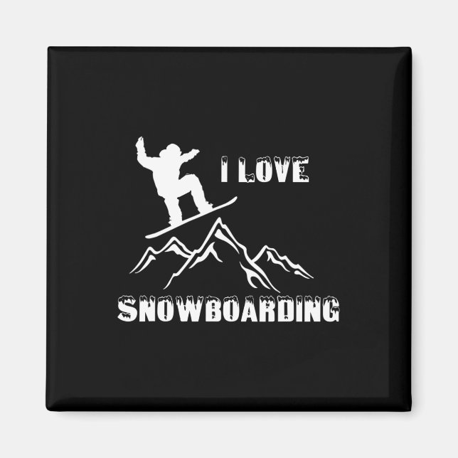 Snowboarding Love Snowboard  Magnet (Front)