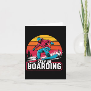 Snowboarding Lover Humour Design Funny Snowboarder Card