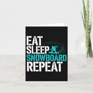 Snowboarding Lover Humour Design Funny Snowboarder Card